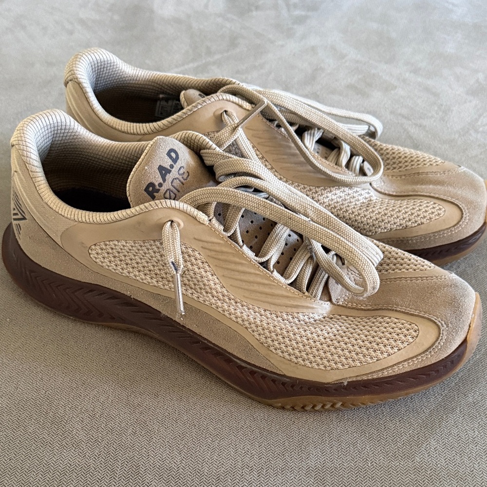 R.A.D. Concepts Men's Tan Suede & Mesh Sneakers